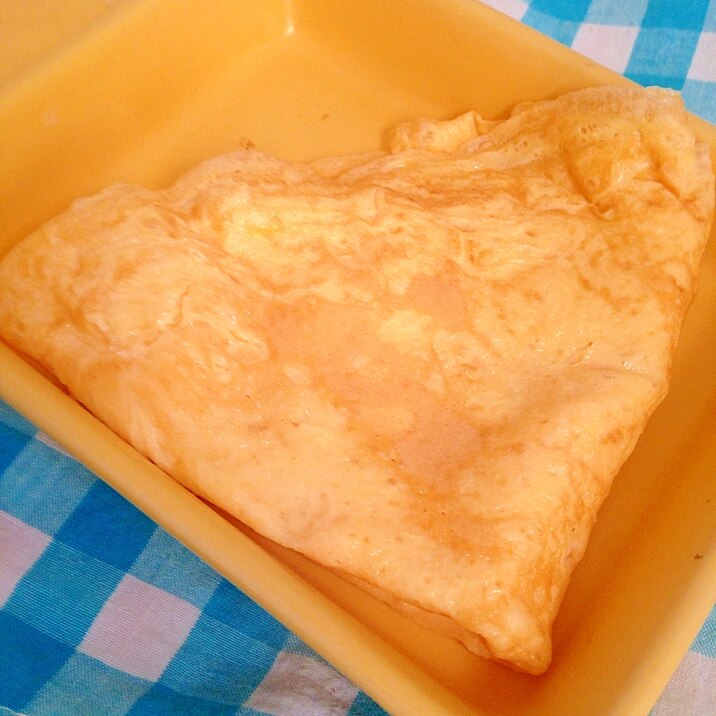 折りたたんだ卵焼き♡薄焼き卵